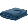 Maisons du Monde Plaid polaire en polyester recyclé bleu 150x230
