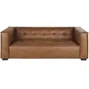 Maisons du Monde Canapé 3 places en textile enduit camel