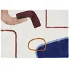 Maisons du Monde Tapis tufté à motifs écrus et multicolores 140x200