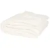 Maisons du Monde Plaid polaire en polyester recyclé blanc 220x240