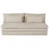Maisons du Monde Canapé convertible 2/3 places en tissu recyclé beige