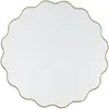 Maisons du Monde Miroir rond ondulé en métal doré D110