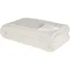 Maisons du Monde Plaid en polyester recyclé imitation fourrure écrue 230x250