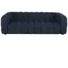 Maisons du Monde Canapé nuage 3/4 places bouclette bleu nuit
