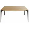 Table de réunion en manguier clair et métal grisé L160
