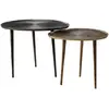 Maisons du Monde Bouts de canapé en aluminium noir et bronze (x2)