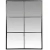 Maisons du Monde Miroir rectangulaire fenêtre en métal noir 60x80