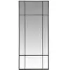 Maisons du Monde Grand miroir fenêtre rectangulaire en métal noir 70x170