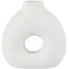 Maisons du Monde Vase en grès blanc H14