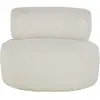 Maisons du Monde Fauteuil pivotant bouclettes gris clair