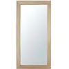 Maisons du Monde Grand miroir rectangulaire en bois de manguier marron clair 90x180