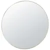 Maisons du Monde Miroir rond biseauté en métal doré D120