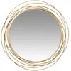 Maisons du Monde Miroir rond en métal filaire doré 91x94
