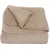 Maisons du Monde Plaid polaire en polyester recyclé beige 150x230