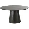 Maisons du Monde Table à manger en manguier massif noir 4/6 personnes D140