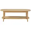 Maisons du Monde Table basse 2 plateaux en pin cannage en rotin
