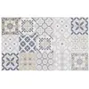 Maisons du Monde Tapis en vinyle motifs carreaux de ciment multicolores 50x80