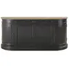Maisons du Monde Buffet 4 portes 2 tiroirs en pin recyclé noir