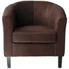 Maisons du Monde Fauteuil club en suédine marron