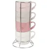 Maisons du Monde Support 4 tasses en céramique à motifs