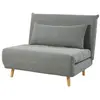 Maisons du Monde Canapé clic-clac 1 place gris clair