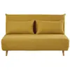 Maisons du Monde Canapé clic-clac 2 places jaune moutarde
