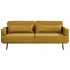 Maisons du Monde Canapé clic-clac 3 places jaune