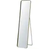 Maisons du Monde Grand miroir rectangulaire sur pied en métal doré 40x167