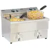 Casselin - Friteuse électrique 2x8l 6500w avec vanne de vidange cfev82