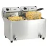 Casselin Bartscher Friteuse professionnelle 2 x 7 litres avec vanne de vidange