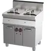 Friteuse gaz avec soubassement 2x15 litres 80 - Casselin