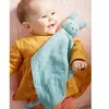 Vertbaudet Doudou personnalisable en gaze de coton + hochet rond vert