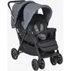 Poussette double vertbaudet Duocity2 gris