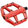 Look Pédales MTB Trail Fusion Flat en Composite Rouge avec Axe Chromoly, 320g