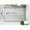 Porte coulissante equi 137-140cm chromé en verre claire - roth - 14060...