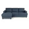 PAUL Canapé d'angle gauche 4 places - Tissu bleu - Contemporain - L 21...