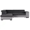 Armstrong Canapé d'angle gauche convertible + coffre 5 places - Tissu ...