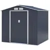 ARCHER Abri de jardin en métal 4,07 m² - 213 x 191 x 195 cm - Kit d'an...