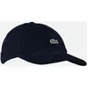 Casquette ajustable en velours par Lacoste Bleu T.U