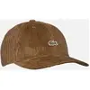 Casquette ajustable en velours par Lacoste Marron T.U