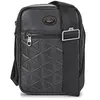 Vertical Monogram Print Leather Bag par Lacoste Noir T.U Sacs