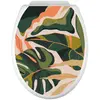 Stickers Abattant wc - Feuilles Tropicales - 35x43 cm - Adhésif + Prot...
