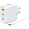 Akashi Chargeur Secteur 130W - USB-C + USB-A (Macbook, PC, Laptop ...)