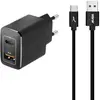 Akashi Chargeur Secteur 20W USB-A Quick Charge 3.0 + Câble USB-C