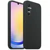 Akashi Coque de protection en silicone noir- Samsung Galaxy A25