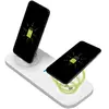 Altadif Station de charge Universel 4-en-1 USB-C / Lightning / Micro-USB/QI Akashi Blanc