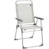 Chaise pliante Lafuma Mobilier Alu Victoria Batyline beige clair