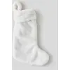 Monoprix Maison Chaussette de Noël poils doudou