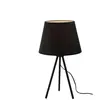 Lampe Métal et tissu 45 cm TREPIED coloris noir