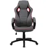 Fauteuil de bureau MONZA coloris gris/noir/rouge